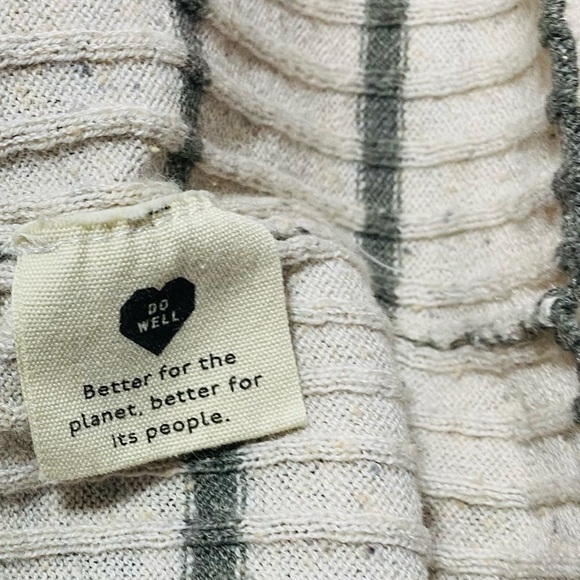 Madewell Lawson Striped Rib Knit Silk Blend Sweater Sz-XXS - Picture 4 of 5